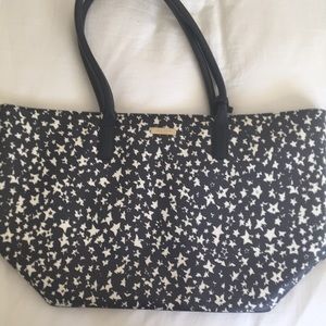 Kate Spade navy blue tote with stars.